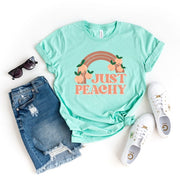 Just Peach Rainbow Short Sleeve Tee